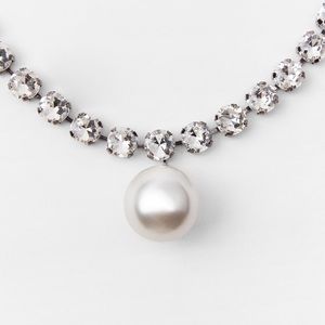 Zara jewel pearl necklace